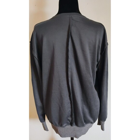 Yellowstone Dutton Ranch "Y" Logo V-Neck Sweatshirt Gray Orange Size‎ M - Picture 2 of 3